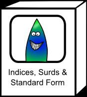 Interactive resources for surds, indices and standard form